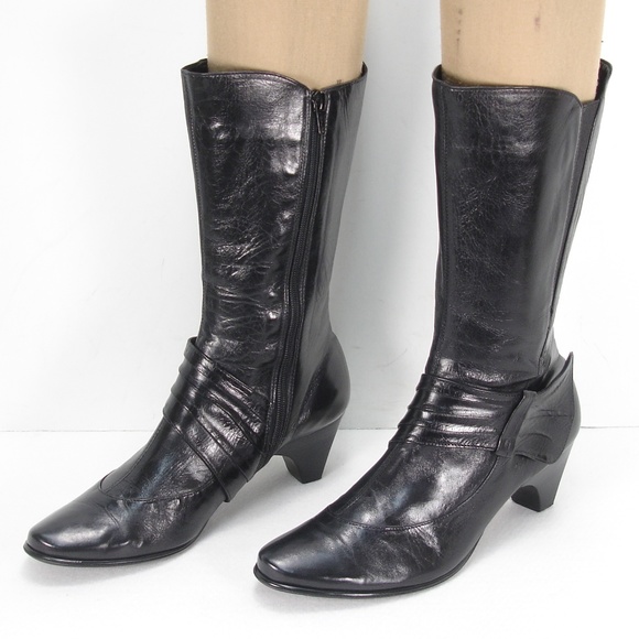 EVERYBODY BY BZ MODA TAMARA LEATHER BOOTS 38.5 - Picture 1 of 8